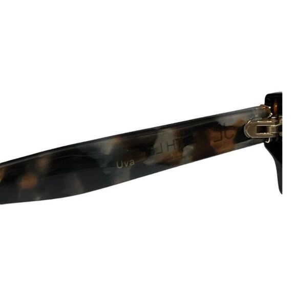 Judith Leiber Uva Sunglasses Brown Tortoise Square‎ Classic Cat Eye Textured main image 5